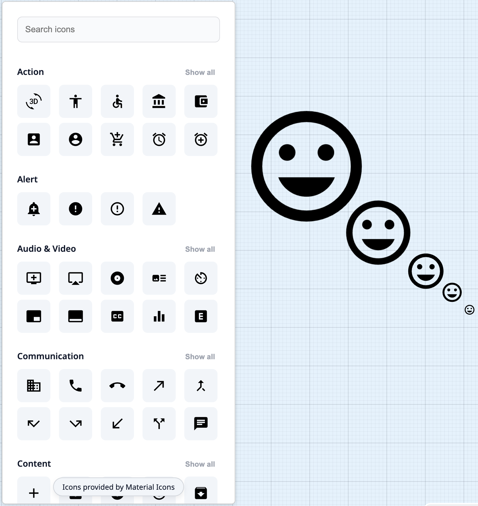 Material Icons Library